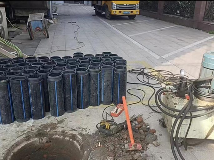 常州PE置换管厂家 DN315置换管 非开挖管短管置换